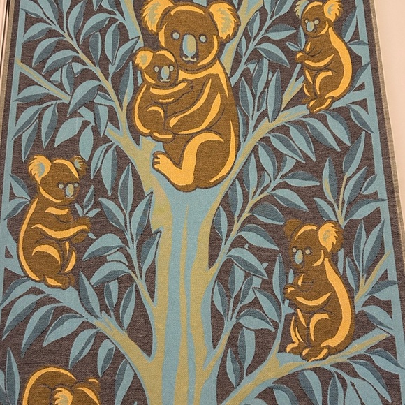 KOALA Heirloom Collection Blue +
Yellow Hand Crafted Loom Weave New Original 84" - Picture 8 of 16